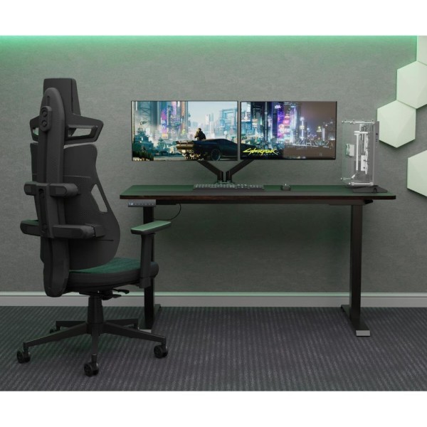 Фото - Крісло для геймерів Cyberlux V8 Fabric Green (GM-V8 FZ)